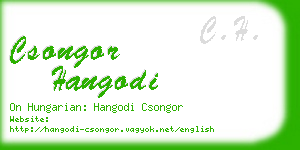 csongor hangodi business card